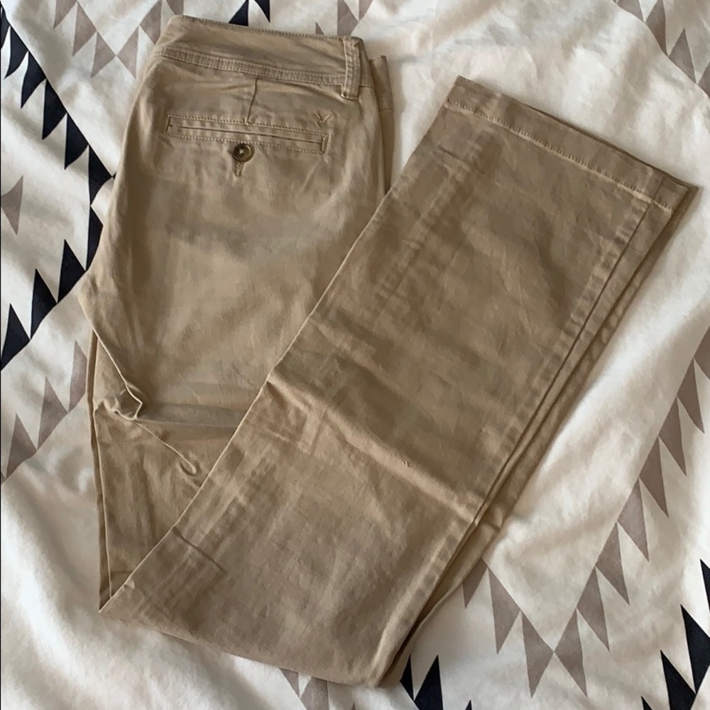 American Eagle bootcut khaki pants